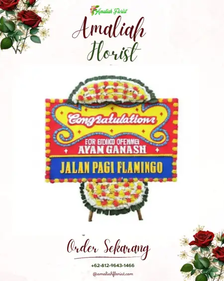 Sewa Papan Bunga Long Ikis